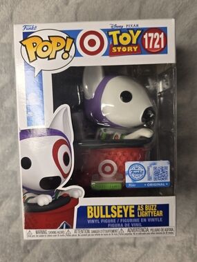 Funko Bullseye as Buzz Lightyear Pop! Figure - White, Purple & Red